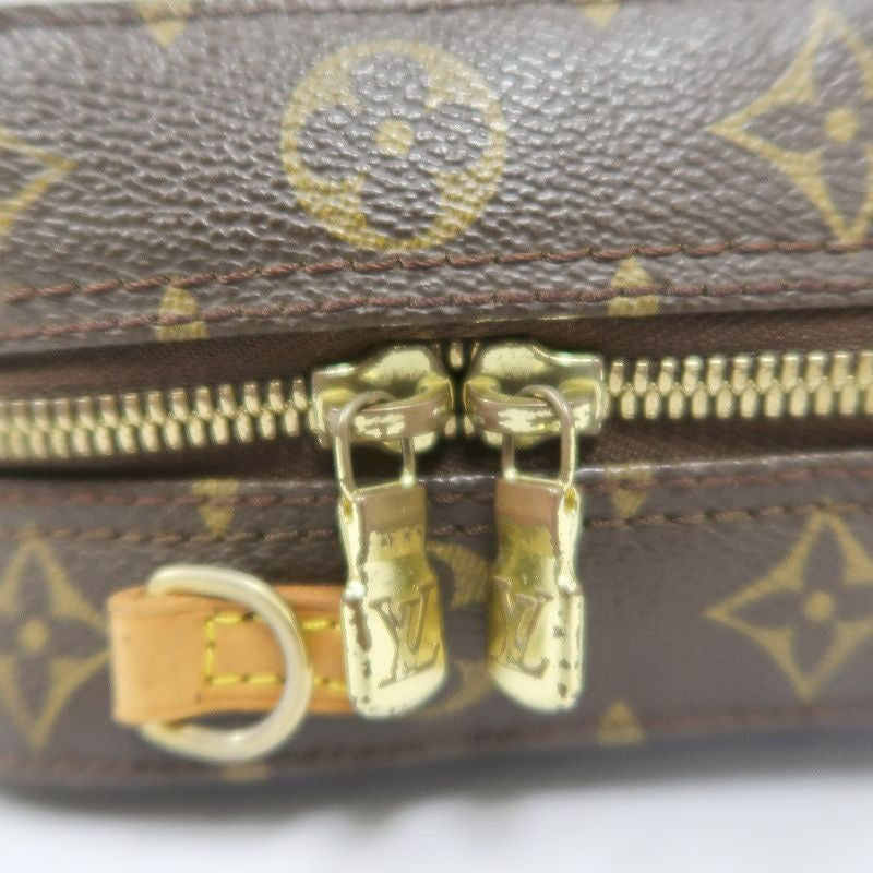 LOUIS VUITTON Monogram Spontini Handbag, Brown, Crossbody Bag (PVC Material)