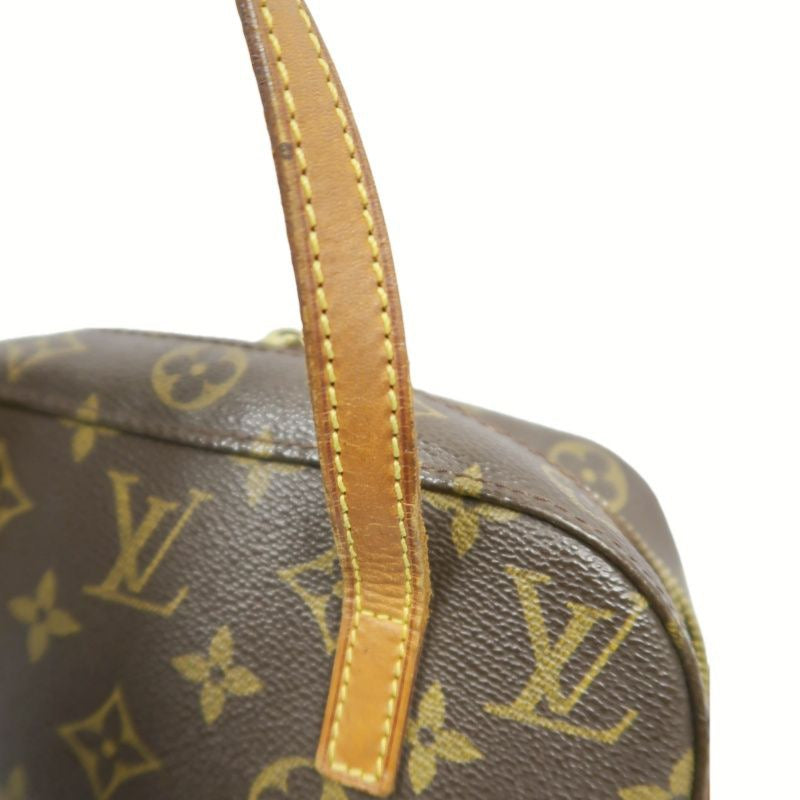 LOUIS VUITTON Monogram Spontini Handbag, Brown, Crossbody Bag (PVC Material)