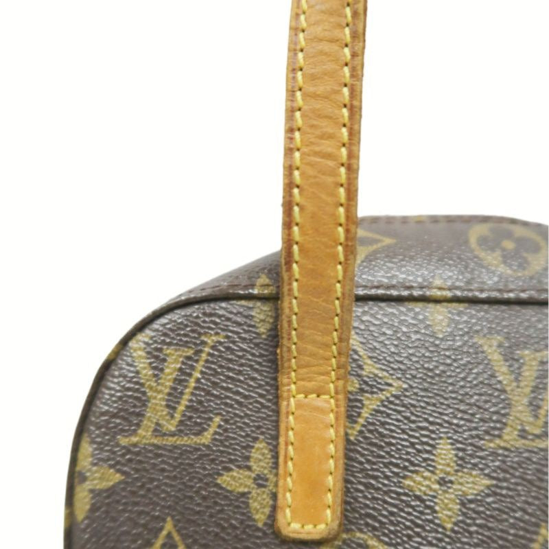 LOUIS VUITTON Monogram Spontini Handbag, Brown, Crossbody Bag (PVC Material)
