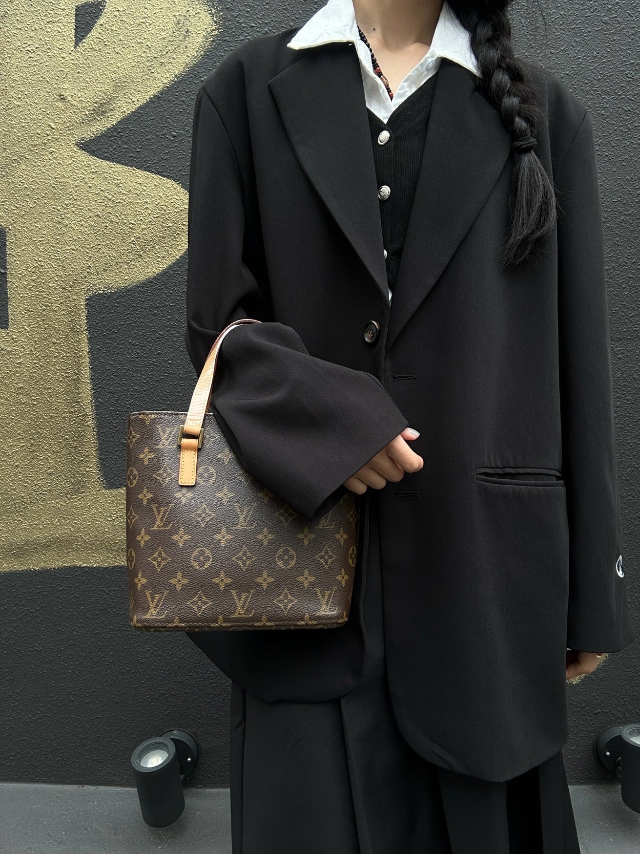 LOUIS VUITTON Monogram Spontini Handbag, Brown, Crossbody Bag (PVC Material)