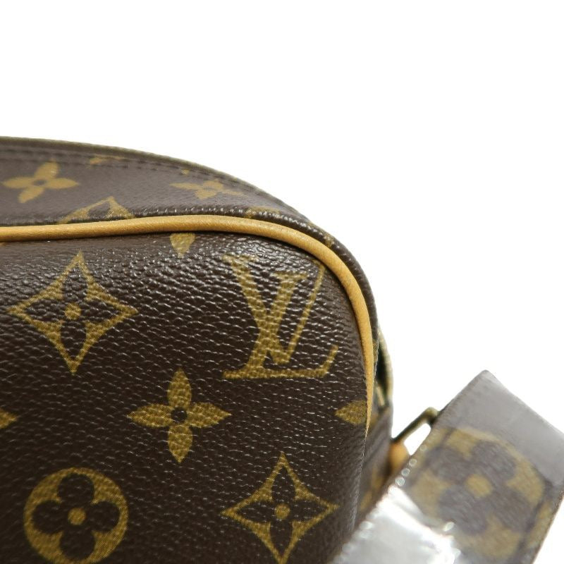 LOUIS VUITTON Monogram Nile Shoulder Bag, Brown, Double-Layer Camera Crossbody Bag (PVC Material)