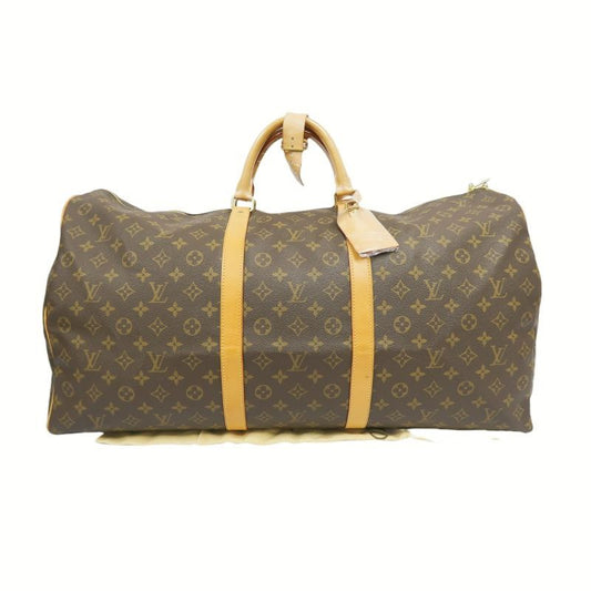 LOUIS VUITTON Monogram Keepall 60 Boston Bag, with Name Tag, Pochette and Dust Bag