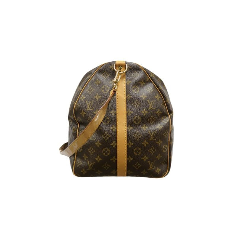 Louis Vuitton Monogram Keepall Bandouliere 60 Boston Bag, with Name Tag and Shoulder Strap