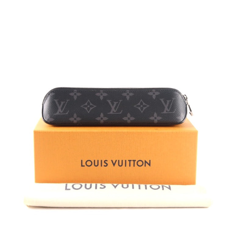 Louis Vuitton Eclipse Truth Elisabeth 98 Zabet pen case, black monogram PVC material, comes with original box and dust bag