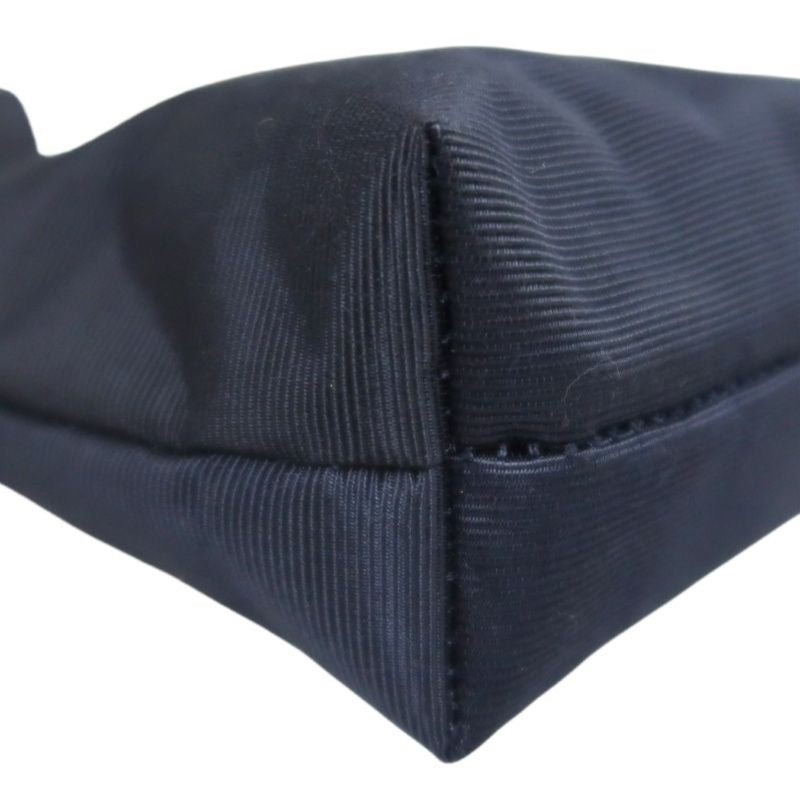 CELINE Navy Nylon Pouch with Gold Hardware, comes with Box