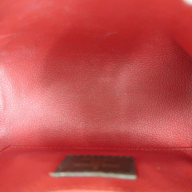 LOUIS VUITTON Damier Pochette Cosmetique, Brown, Half-Moon Cosmetic Pouch