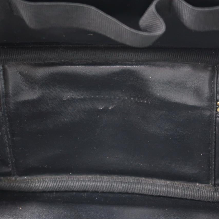 CHANEL Black Caviar Leather Box Bag, Gold Hardware, with Shoulder Strap & Guarantee Card, Top Handle & Crossbody Style