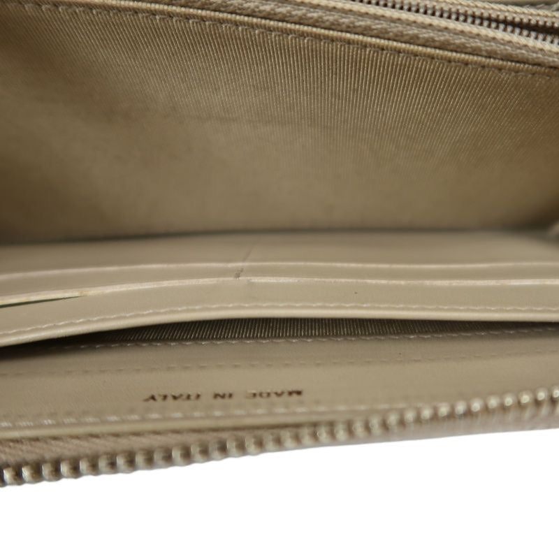 CHANEL Python Skin Long Wallet, Beige