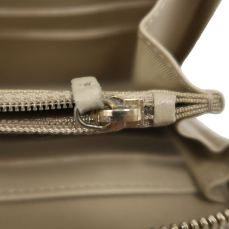 CHANEL Python Skin Long Wallet, Beige