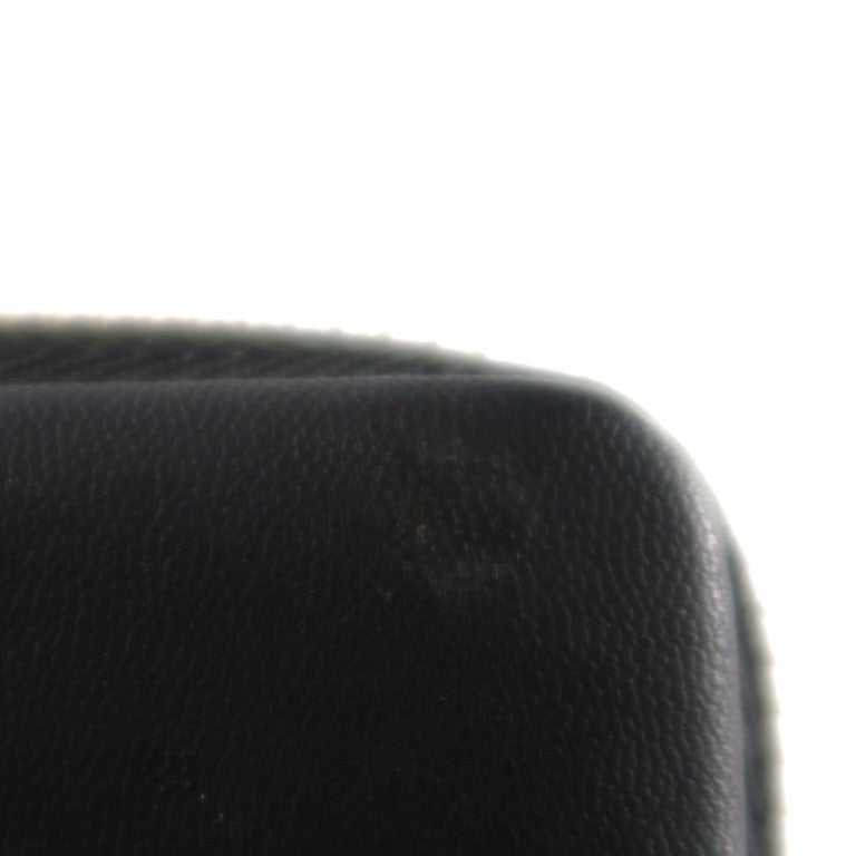 DIOR Accessory Pouch, Black Leather with Gold-Tone CD Hardware