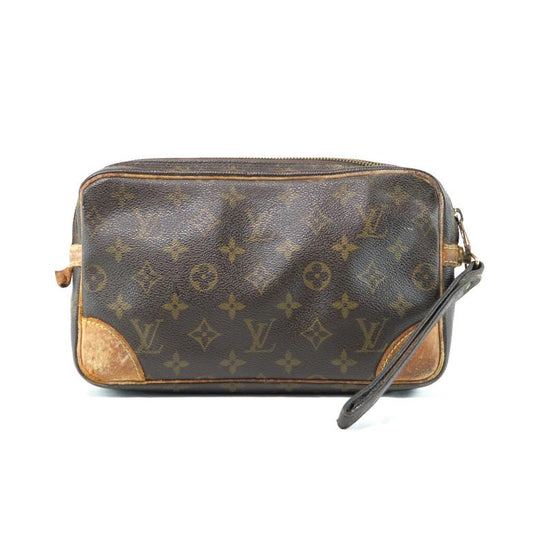 LOUIS VUITTON Monogram Canvas Clutch Bag (Toiletry Pouch), Grade C