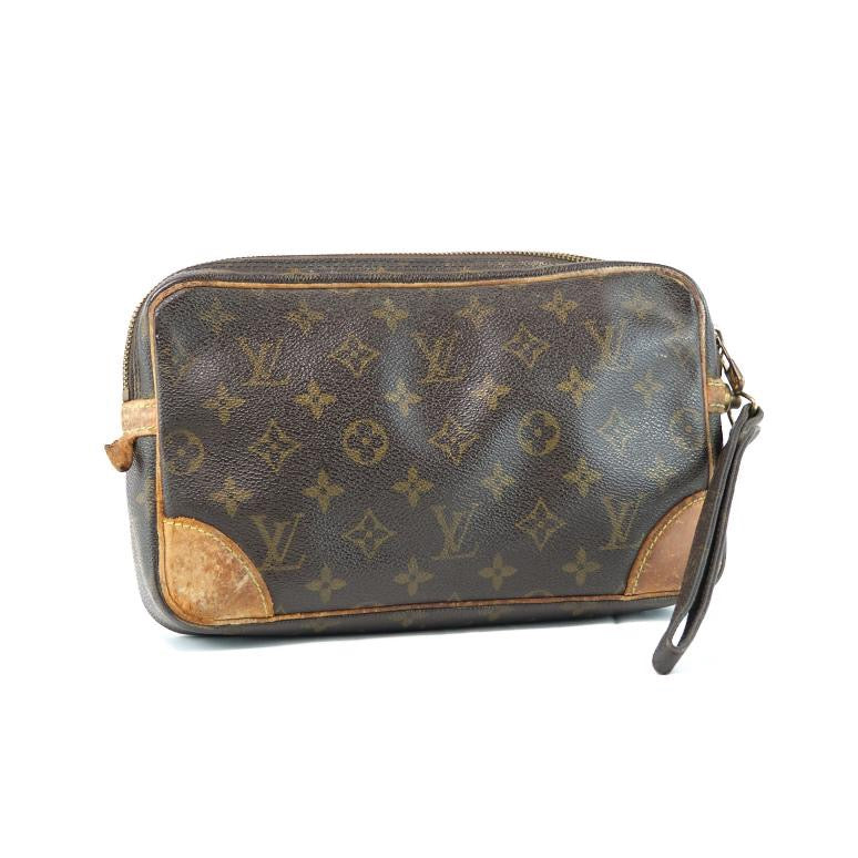 LOUIS VUITTON Monogram Canvas Clutch Bag (Toiletry Pouch), Grade C
