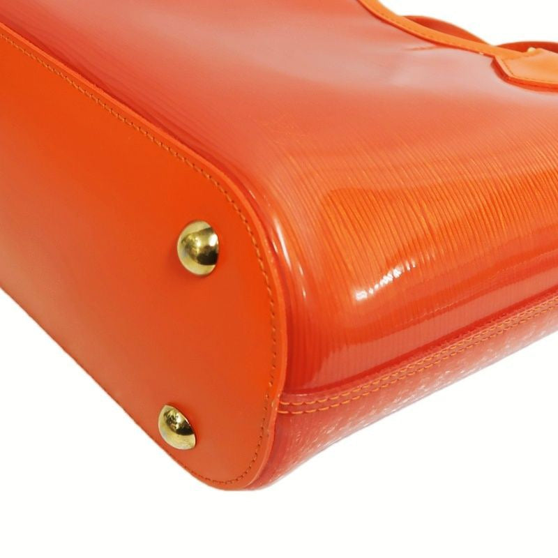 Louis Vuitton Orange Epi Leather Clear Vinyl Tote Handbag with Pouch