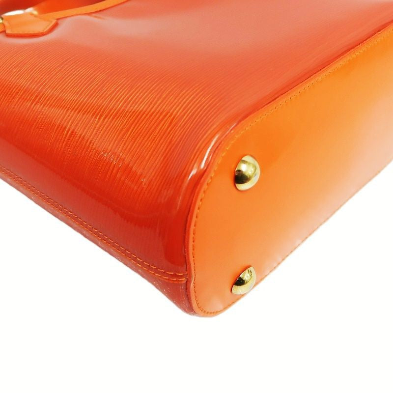 Louis Vuitton Orange Epi Leather Clear Vinyl Tote Handbag with Pouch