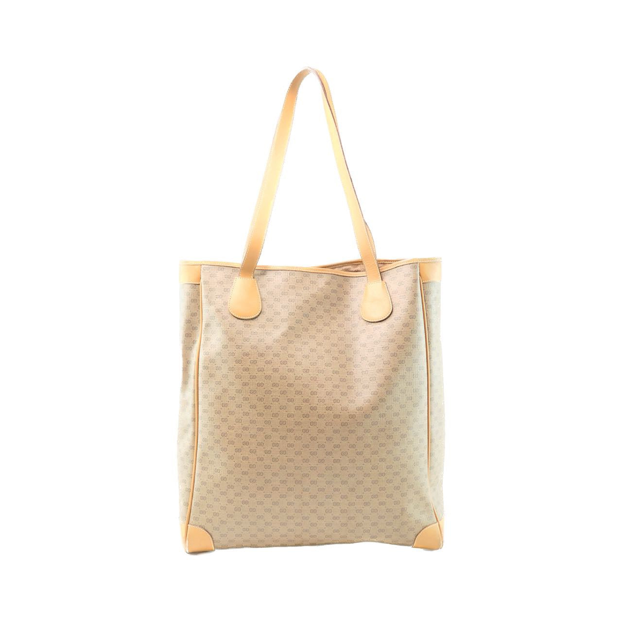 Gucci Brown GG Canvas PVC Shoulder Tote Bag, Grade C