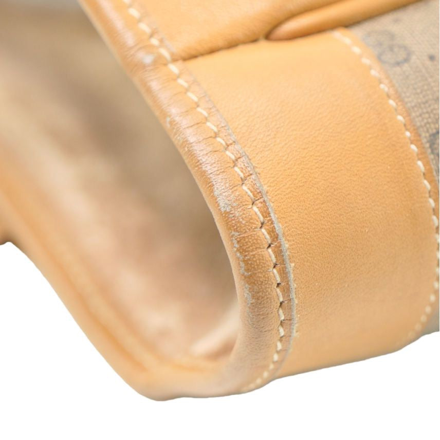 Gucci Brown GG Canvas PVC Shoulder Tote Bag, Grade C