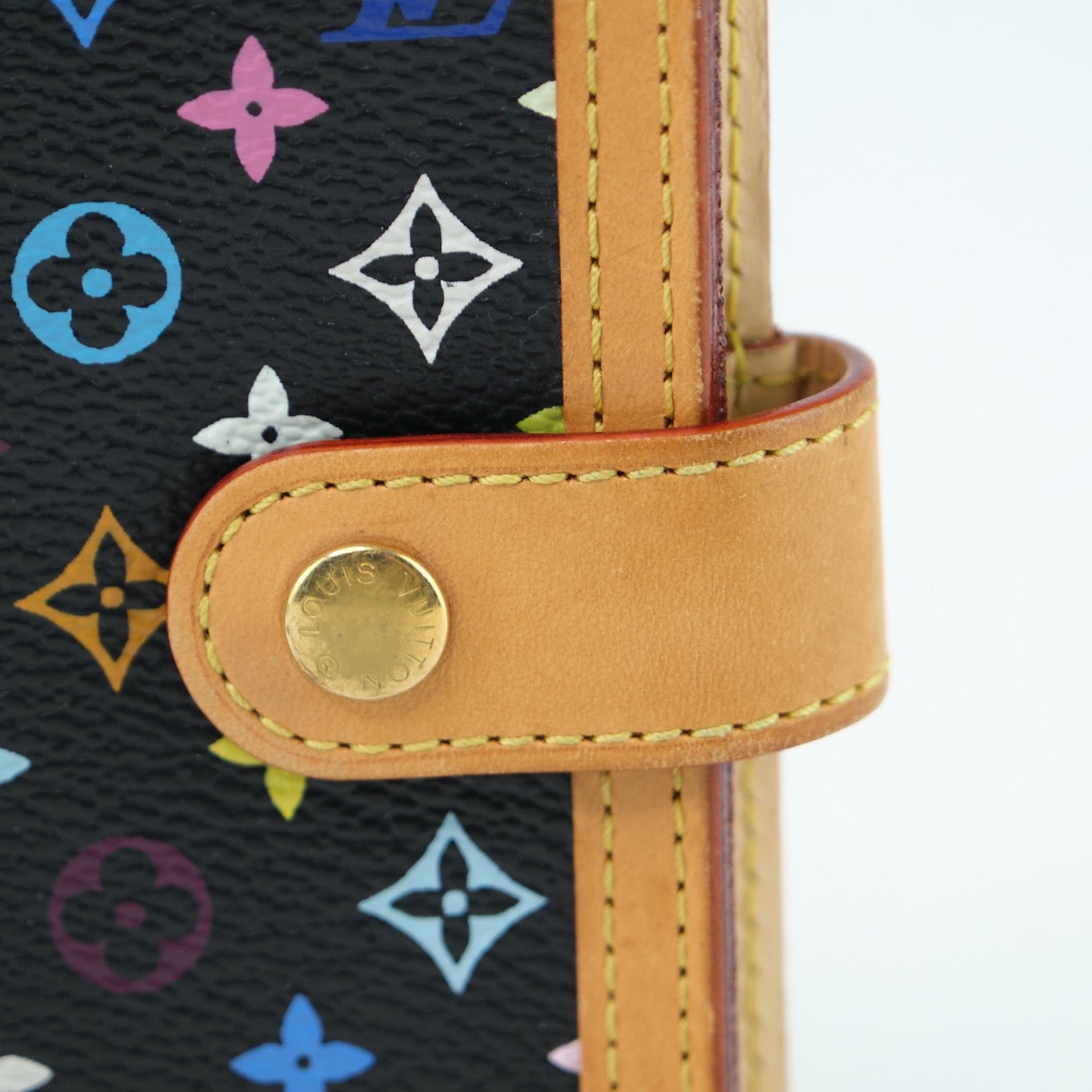 Louis Vuitton Multicolore Canvas Black Agenda Notebook (PVC Coated)