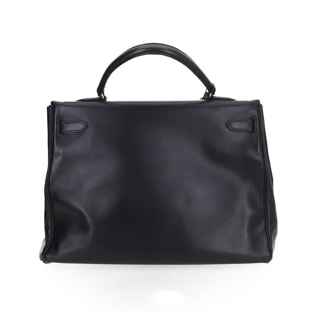 Hermes Kelly 34 Handbag, Black Chevre Leather with Gold Hardware, Comes with Dust Bag and 2 Keys