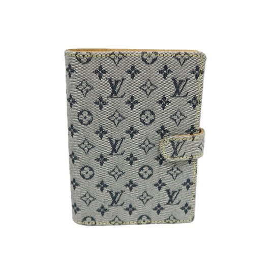 LOUIS VUITTON Denim Blue Notebook, Comes with Box, Refillable Pages, Caliper, Phone Book and Certificate of Authenticity