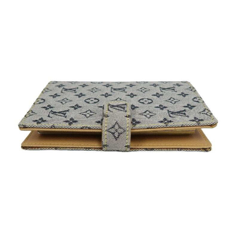 LOUIS VUITTON Denim Blue Notebook, Comes with Box, Refillable Pages, Caliper, Phone Book and Certificate of Authenticity