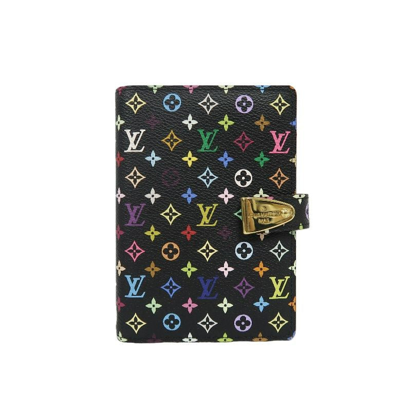 LOUIS VUITTON Multicolore Notebook, Black with Initials, Comes with Refillable Pages, Notepad, Card Slots, Instruction Manual and Dust Bag, Original Box Included