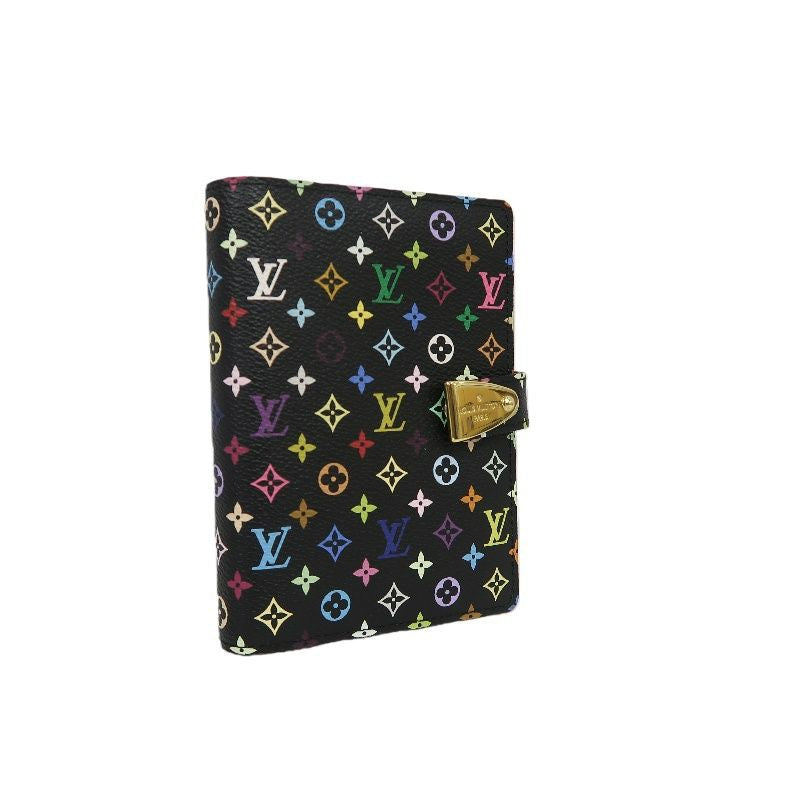 LOUIS VUITTON Multicolore Notebook, Black with Initials, Comes with Refillable Pages, Notepad, Card Slots, Instruction Manual and Dust Bag, Original Box Included
