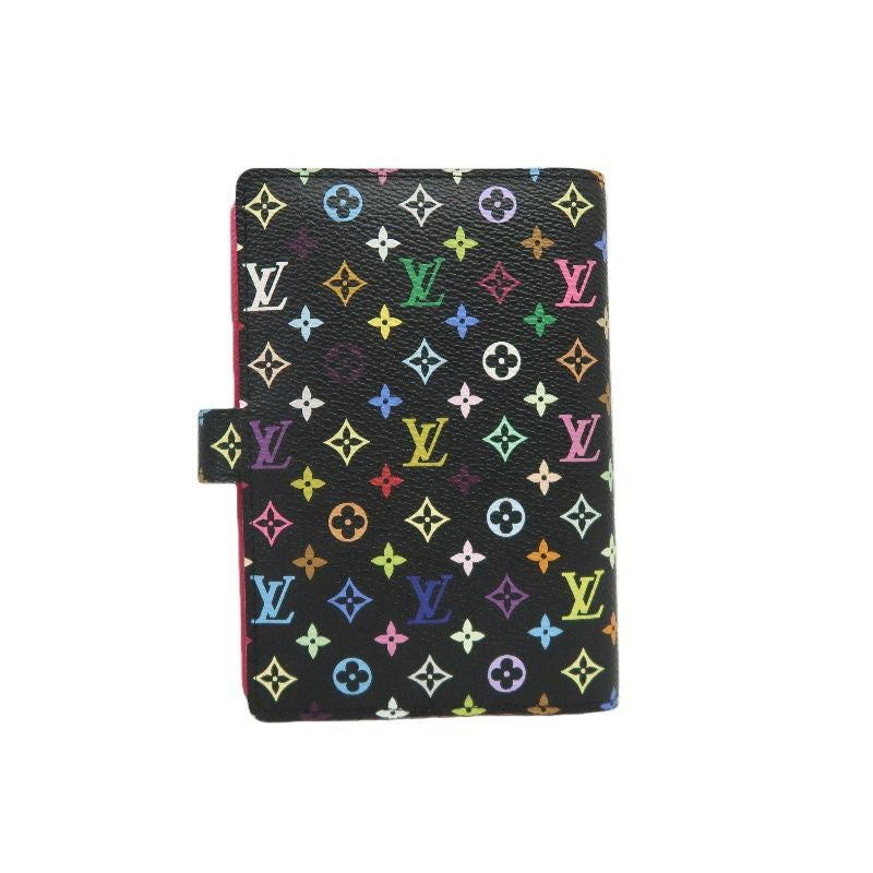 LOUIS VUITTON Multicolore Notebook, Black with Initials, Comes with Refillable Pages, Notepad, Card Slots, Instruction Manual and Dust Bag, Original Box Included
