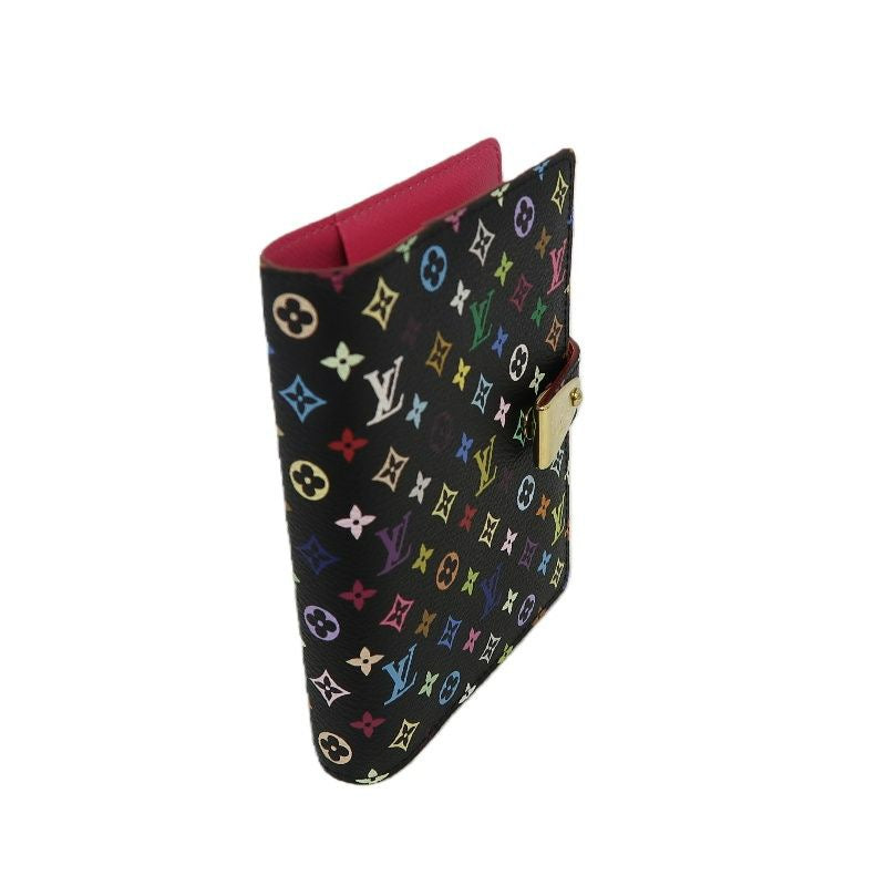 LOUIS VUITTON Multicolore Notebook, Black with Initials, Comes with Refillable Pages, Notepad, Card Slots, Instruction Manual and Dust Bag, Original Box Included
