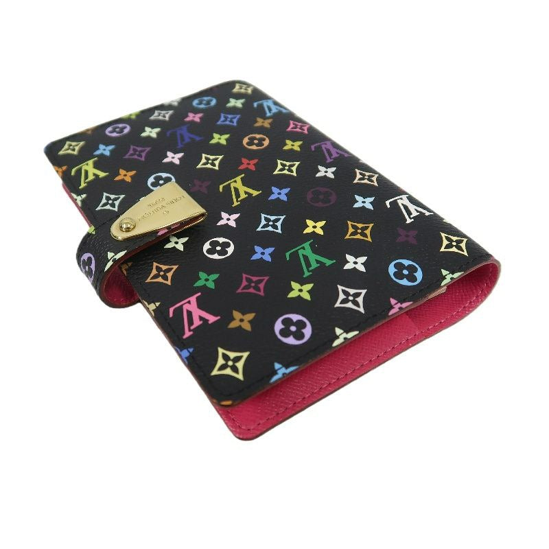 LOUIS VUITTON Multicolore Notebook, Black with Initials, Comes with Refillable Pages, Notepad, Card Slots, Instruction Manual and Dust Bag, Original Box Included