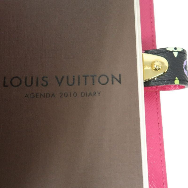 LOUIS VUITTON Multicolore Notebook, Black with Initials, Comes with Refillable Pages, Notepad, Card Slots, Instruction Manual and Dust Bag, Original Box Included