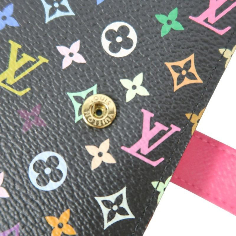 LOUIS VUITTON Multicolore Notebook, Black with Initials, Comes with Refillable Pages, Notepad, Card Slots, Instruction Manual and Dust Bag, Original Box Included