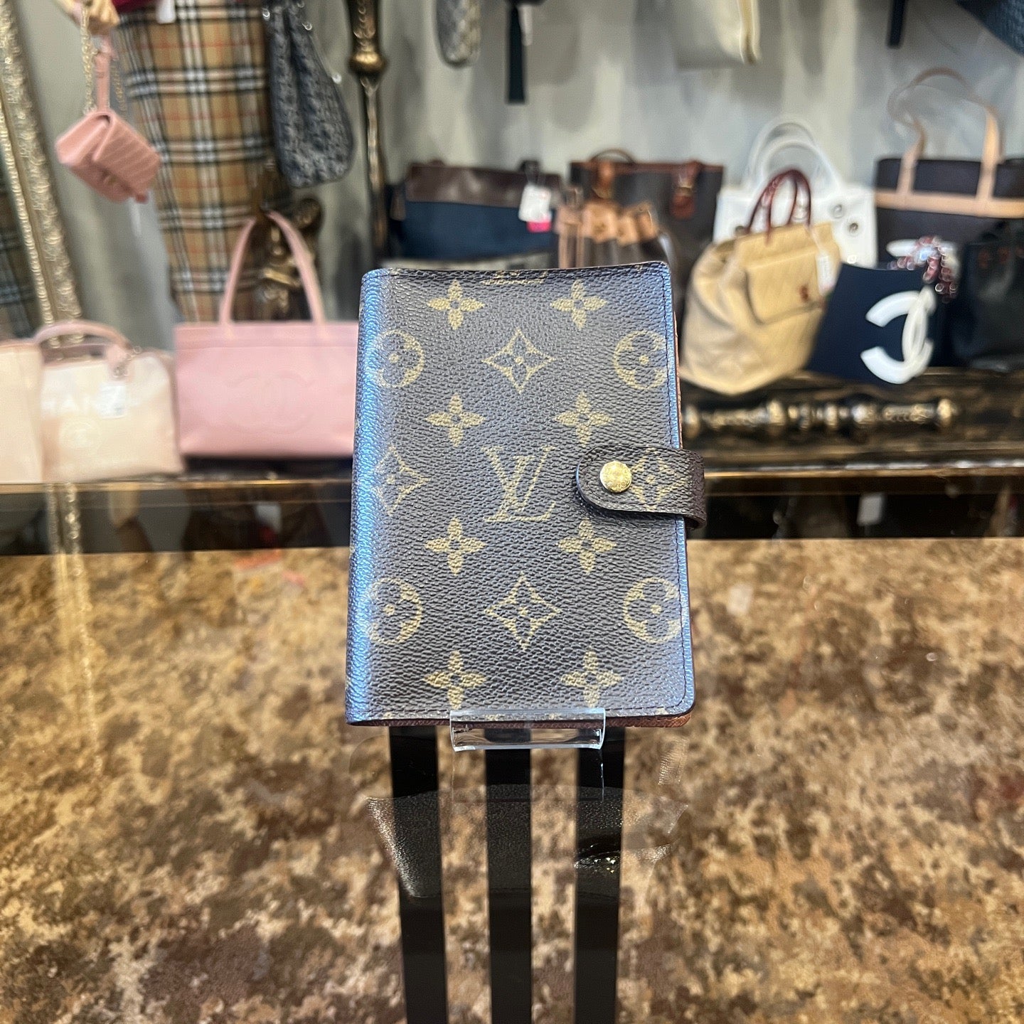 LOUIS VUITTON Agenda Notebook, Monogram Canvas, PVC Material