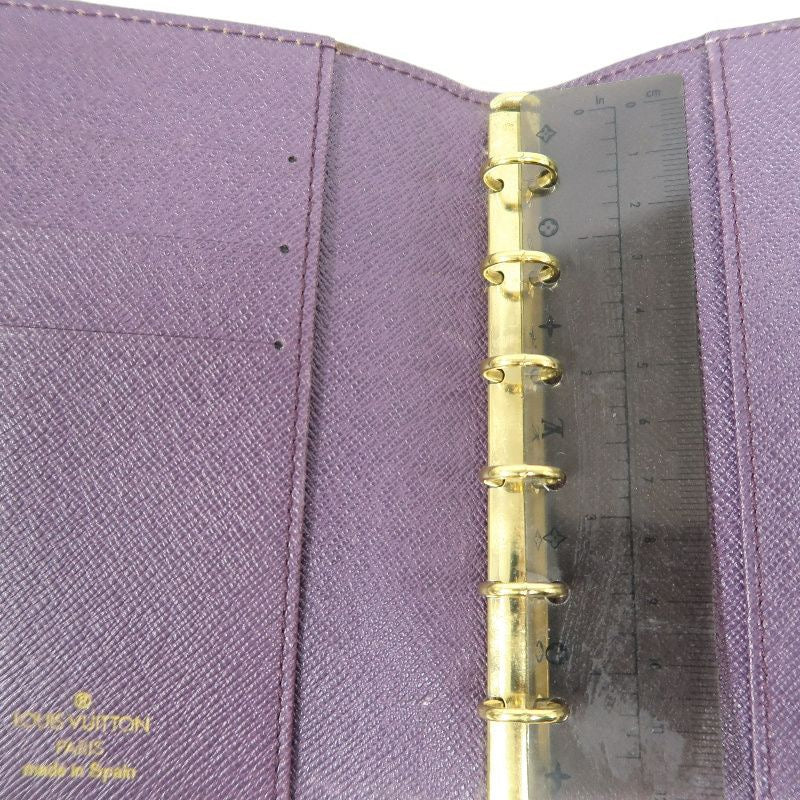 LOUIS VUITTON Agenda Cover, Epi Leather Yellow, Water Ripple Pattern