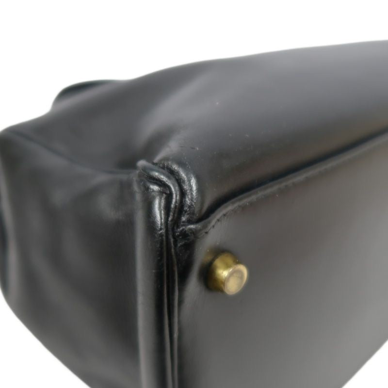 Hermes Kelly 34 Handbag, Black Chevre Leather with Gold Hardware, Comes with Dust Bag and 2 Keys