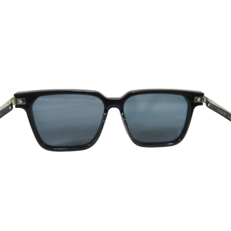 LOUIS VUITTON LV Rise Square Sunglasses, 56??15 150, Black, with Box and Dust Bag, LV Blue Resin Sunglasses