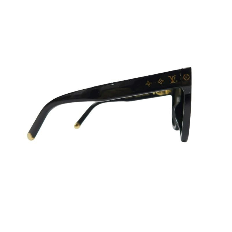 LOUIS VUITTON LV My Monogram Cat Eye Sunglasses, 58??19 143, Black, with Box and Dust Bag, LV Grey Resin Sunglasses