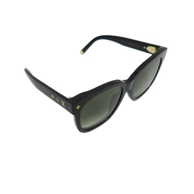 LOUIS VUITTON LV My Monogram Cat Eye Sunglasses, 58??19 143, Black, with Box and Dust Bag, LV Grey Resin Sunglasses