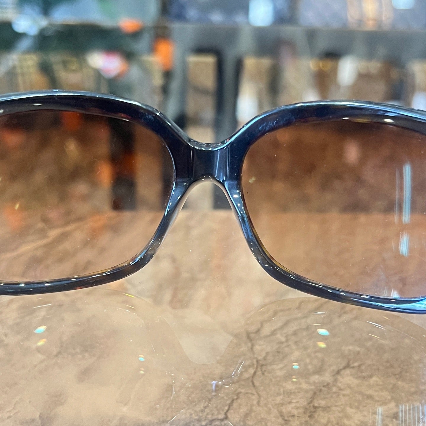 CHANEL Sunglasses, Brown. CHANEL Brown Resin Sunglasses.