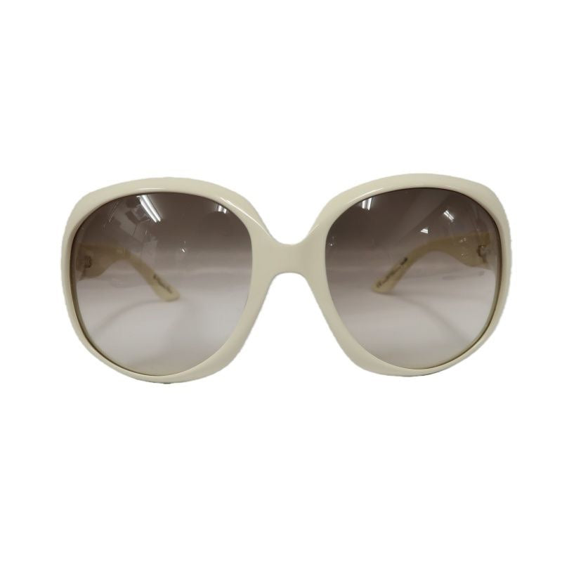 DIOR Sunglasses, White, with Case and Dust Bag. DIOR Beige Resin Sunglasses.