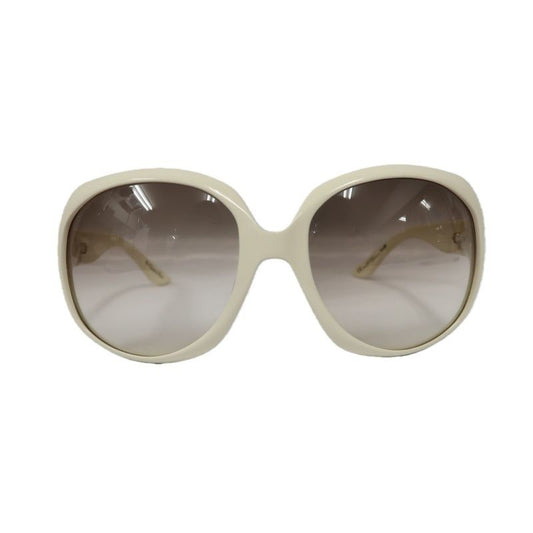 DIOR Sunglasses, White, with Case and Dust Bag. DIOR Beige Resin Sunglasses.