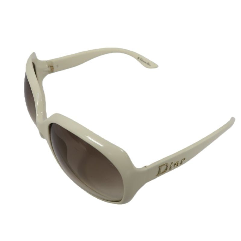 DIOR Sunglasses, White, with Case and Dust Bag. DIOR Beige Resin Sunglasses.