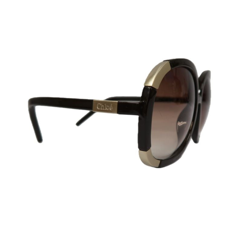 CHLOE Sunglasses, Brown, with Box. CHLOE Brown Resin Sunglasses.