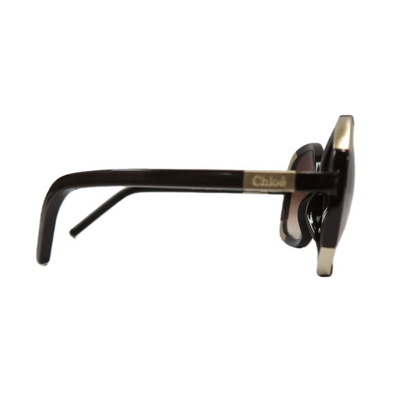 CHLOE Sunglasses, Brown, with Box. CHLOE Brown Resin Sunglasses.