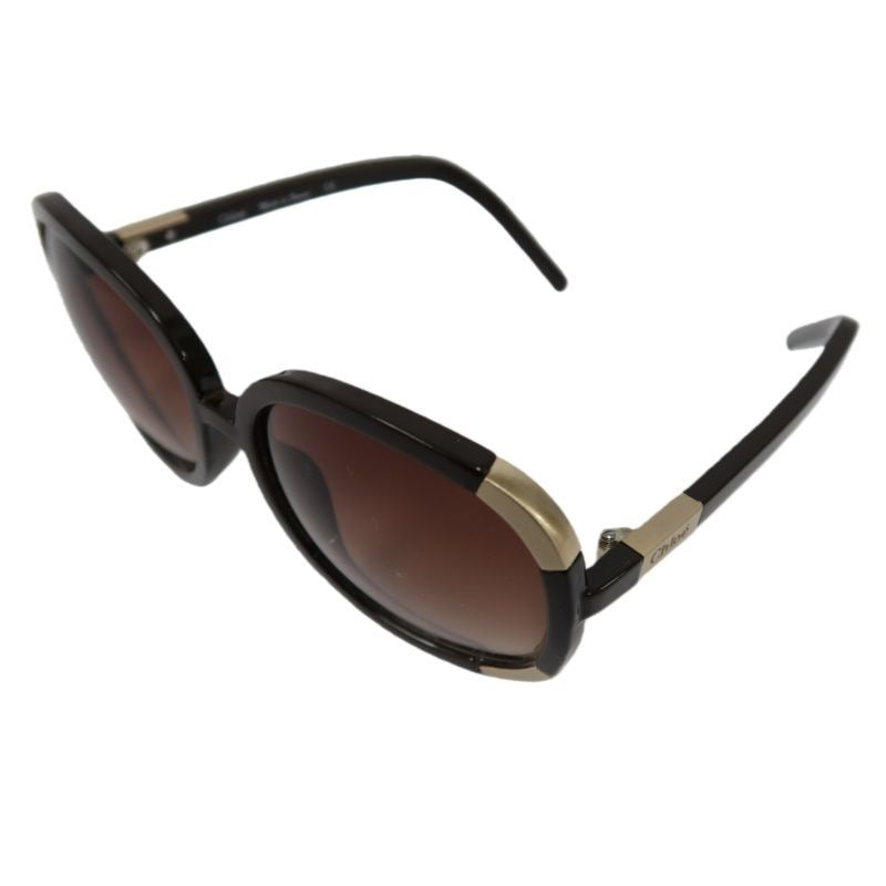 CHLOE Sunglasses, Brown, with Box. CHLOE Brown Resin Sunglasses.