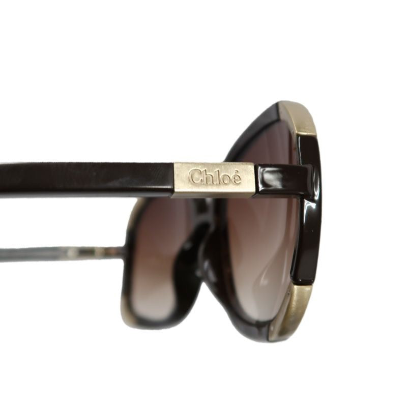 CHLOE Sunglasses, Brown, with Box. CHLOE Brown Resin Sunglasses.