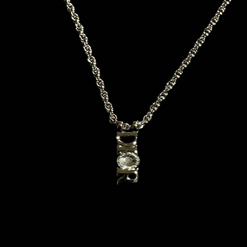 DIOR Necklace, Silver-Tone Hardware, DIOR Silver Alloy Necklace