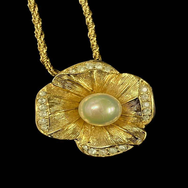 DIOR Necklace, Gold-Tone Hardware | DIOR Gold Alloy Flower Necklace