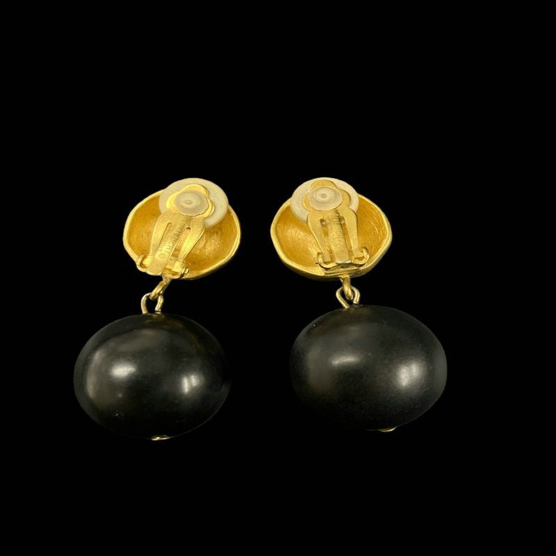 GIVENCHY Earrings, Set of 7 GIVENCHY Black Alloy Clip-On Earrings (Set of 7)