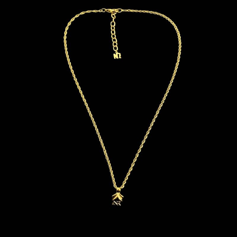 NINA RICCI Necklaces, Set of 7 NINA RICCI Gold-Tone Alloy Necklaces (Set of 7)