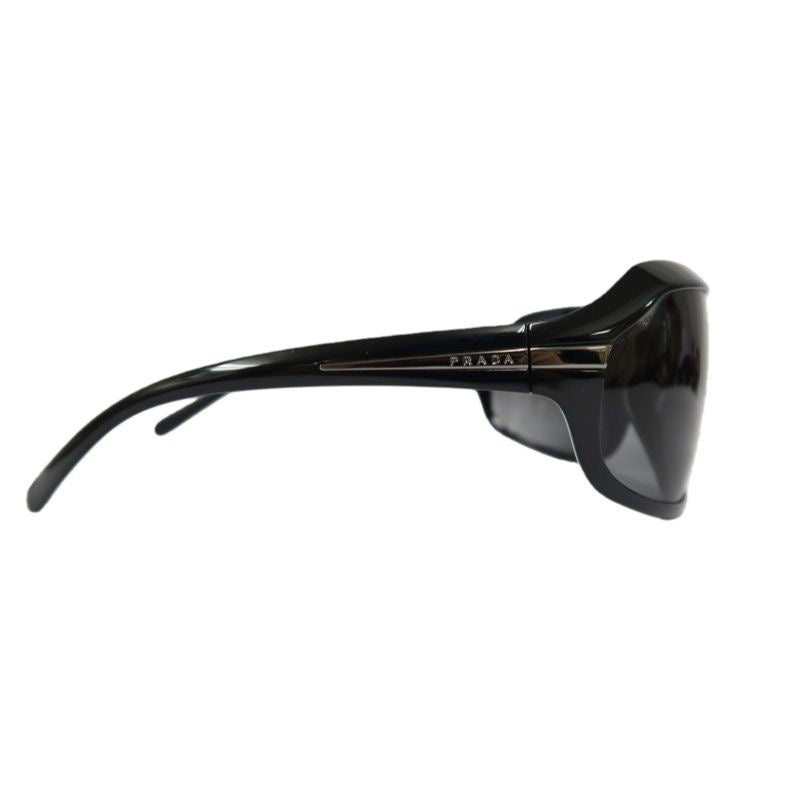 PRADA Prada Sunglasses, Black, with Box, Case, Card & Cloth, PRADA Black Resin Sunglasses